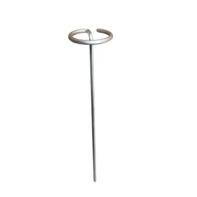 Cleme (scoabe) fixare folie agrotextil, 15 cm, cap rotund