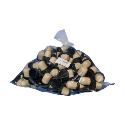 Dopuri de pluta pentru sticle (cap PVC), 27x19.5mm, 100 buc
