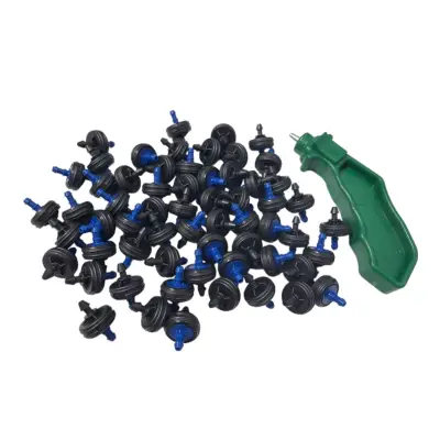 Duze de picurare Aquarius 2l/H autocompensata 100 bucati + perforator tub irigare 3mm