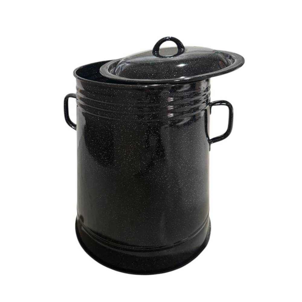 Garnita emailata 20 litri neagra (bidon untura) Garnita emailata 20 litri neagra (bidon untura)