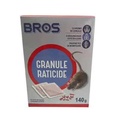 Otrava sobolani, soareci, granule 140 g, Bros