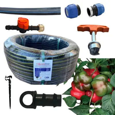 Kit furtun picurare gogosari (tub) 20cm/100m, 10 randuri x 10 m