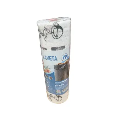 Laveta universala microfibra, rola 20 bucati, 30x30 cm