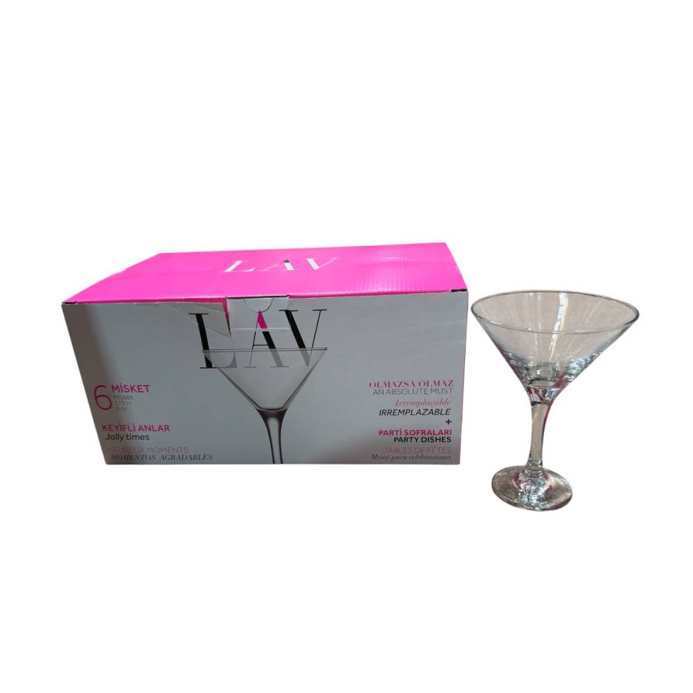 Pahare cocktail 175 ml, din sticla, set 6 bucati Pahare cocktail 175 ml, din sticla, set 6 bucati