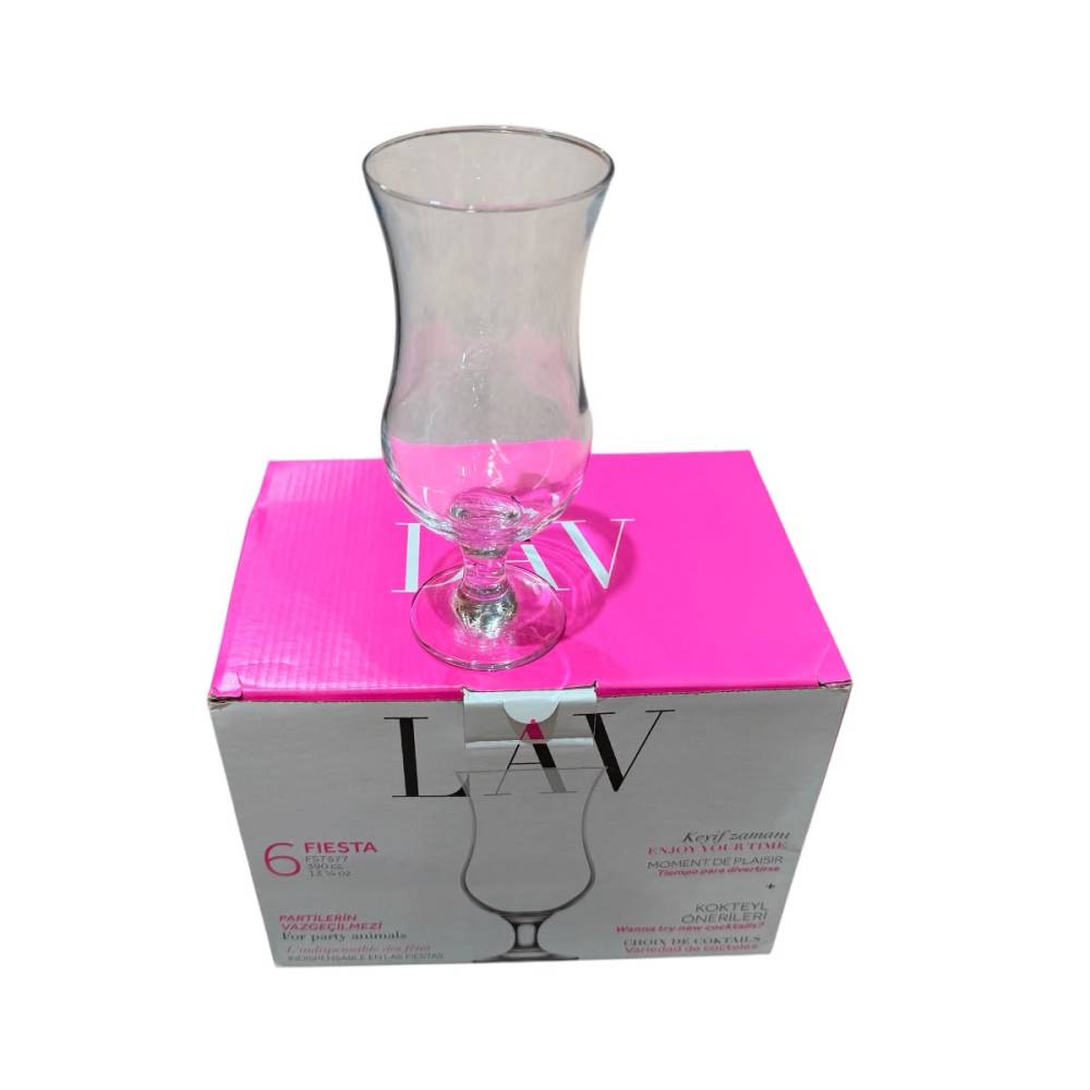 Pahare frappe (bere), 390 ml, cu picior, 6 bucati Pahare frappe (bere), 390 ml, cu picior, 6 bucati
