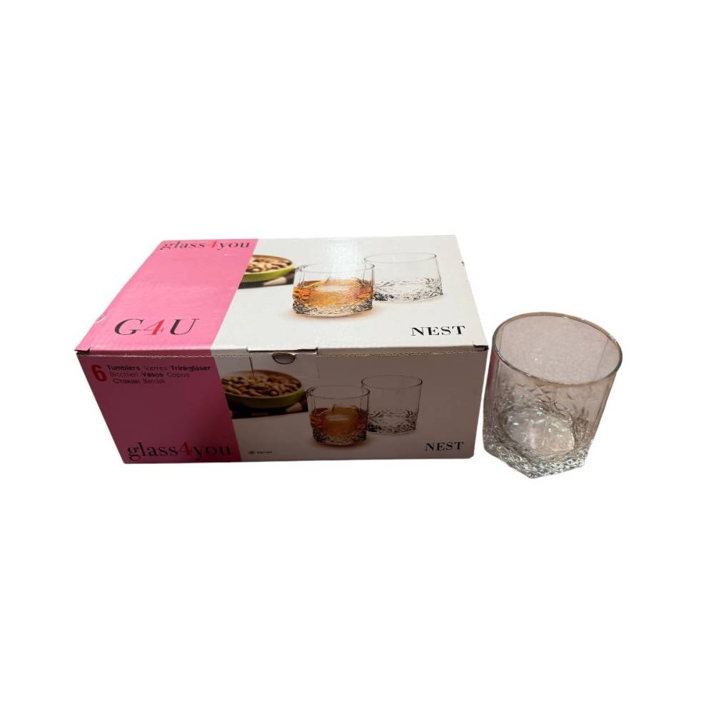 Pahare din sticla whisky, 315 ml, set 6 bucati Pahare din sticla whisky, 315 ml, set 6 bucati