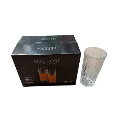 Pahare cristal 330 ml, pentru apa, set 6 bucati