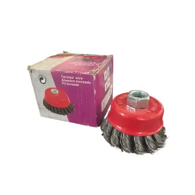 Perie (cupa) rotativa pentru flex 63.5 mm, sarma dura