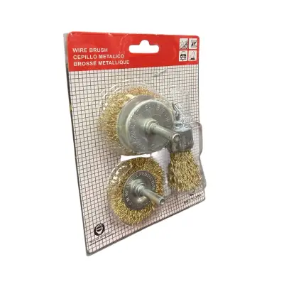 Perii rotative circulare cu tija pentru bormasina, 3 buc/set