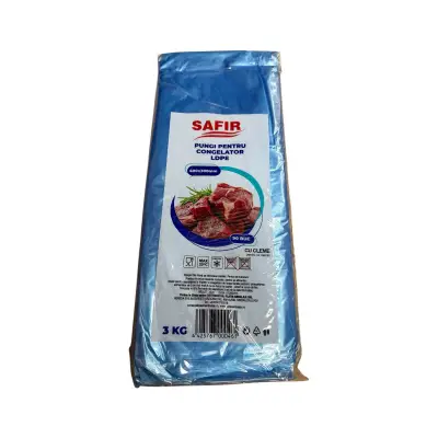 Pungi alimente (congelator) 3 kilograme, set 90 bucati, cleme
