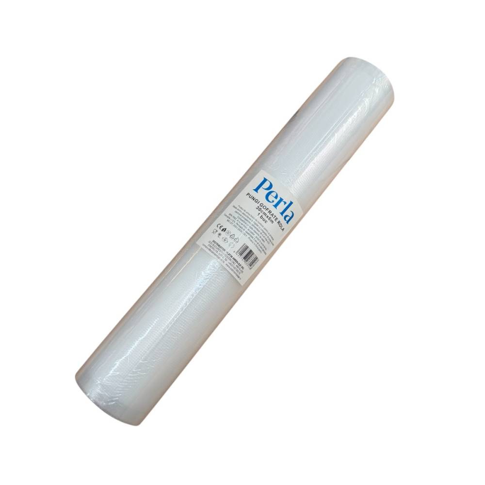Pungi vidat alimente gofrate 30cm, rola, 6 metri Pungi vidat alimente gofrate 30cm, rola, 6 metri