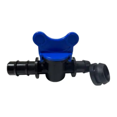 Robinet cu garnitura pentru tub picurare 16mm, Poelsan