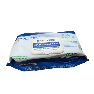 Servetele umede cu bicarbonat Protec 100 buc