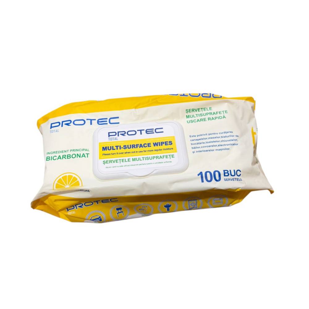 Servetele umede bicarbonat si lamaie 100 buc Protec Servetele umede bicarbonat si lamaie 100 buc Protec