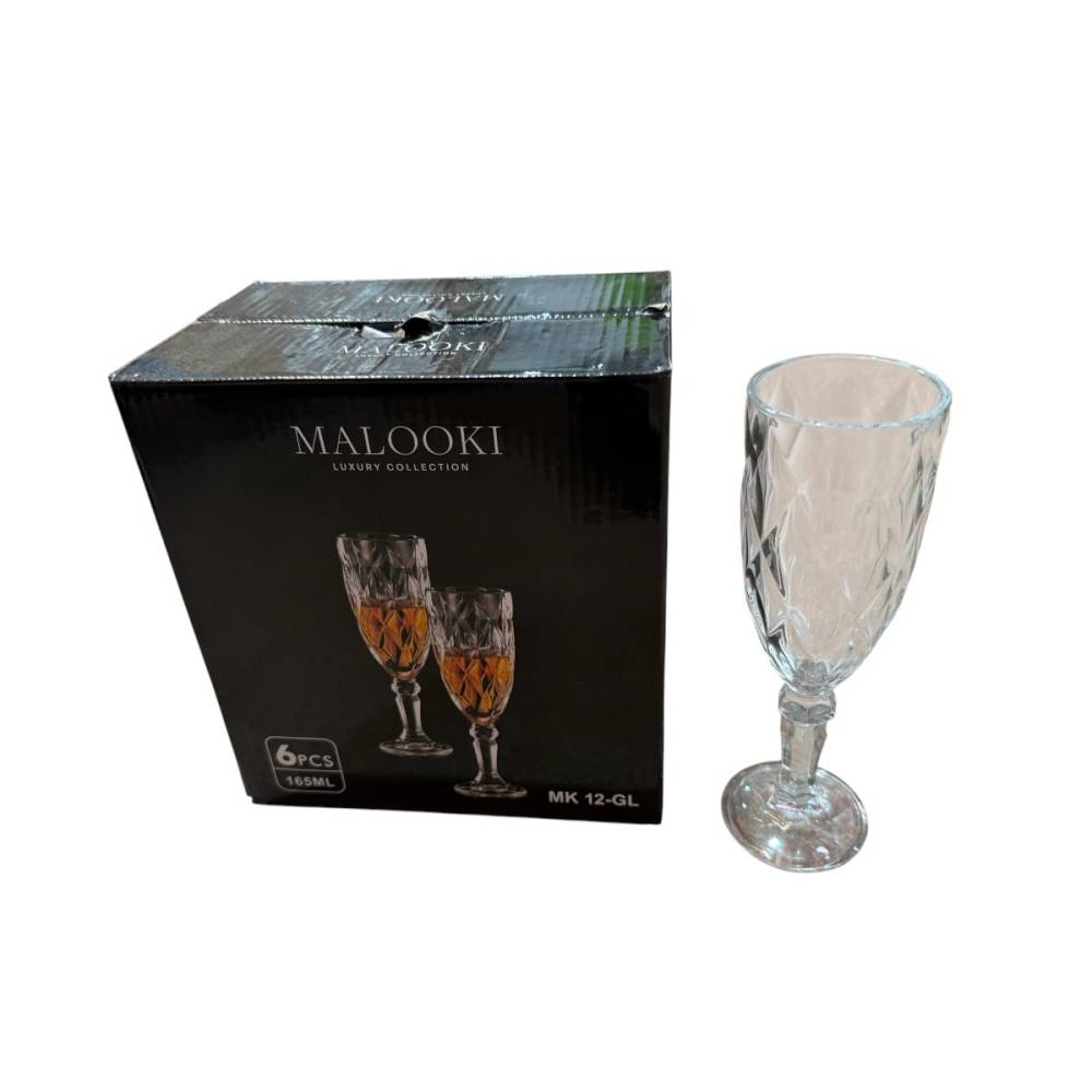 Pahare cu picior pentru sampanie, 165 ml, 6 bucati Pahare cu picior pentru sampanie, 165 ml, 6 bucati