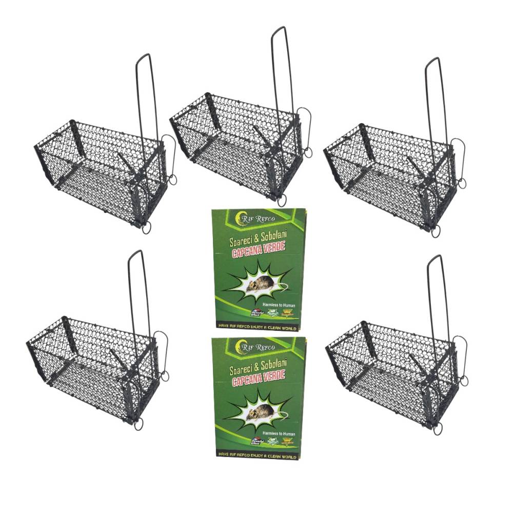 Set 5 x capcane soareci si 2 curse de soareci cu lipici pe carton gratis Set 5 x capcane soareci si 2 curse de soareci cu lipici pe carton gratis