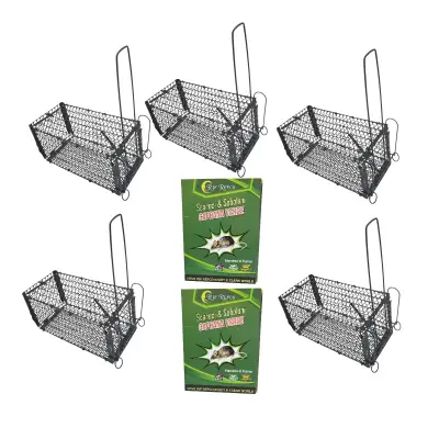 Set 5 x capcane soareci si 2 curse de soareci cu lipici pe carton gratis