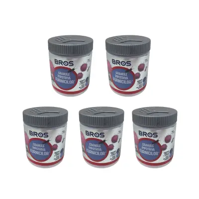 Set 5 x solutie impotriva furnicilor 75 g Bros (granule)