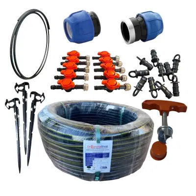 Kit furtun picurare (tub) 20cm/100m, 64 accesorii