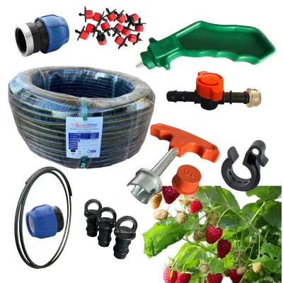 Kit furtun picurare , tub orb , 50 plante zmeura