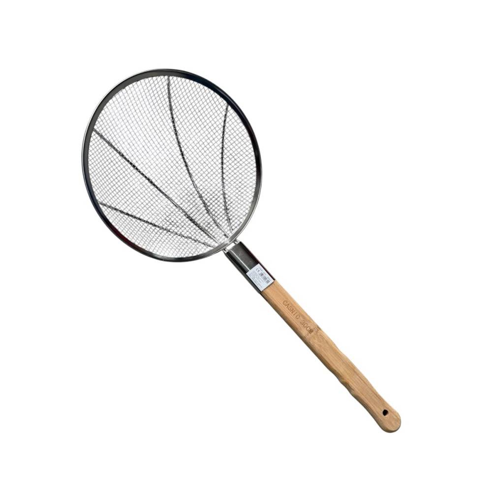 Strecuratoare (sita) jumari, 30 centimetri, maner lemn Strecuratoare (sita) jumari, 30 centimetri, maner lemn