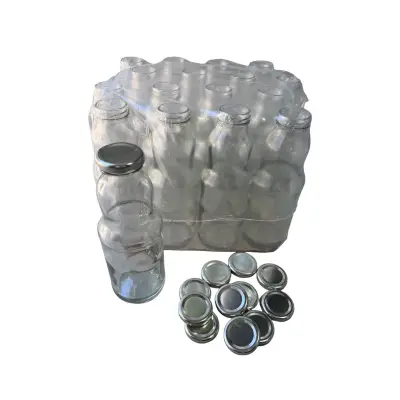 Sticla bulion (sirop) cu capac 500 ml, set 16 sticle