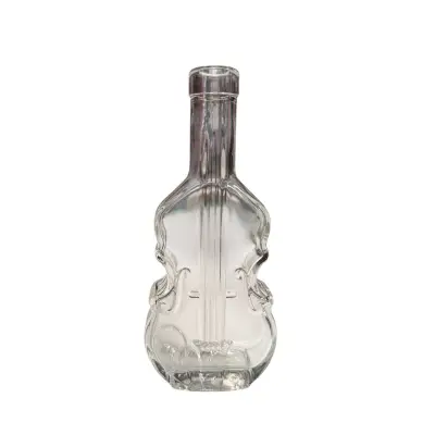 Sticla model vioara, 200 ml, transparenta