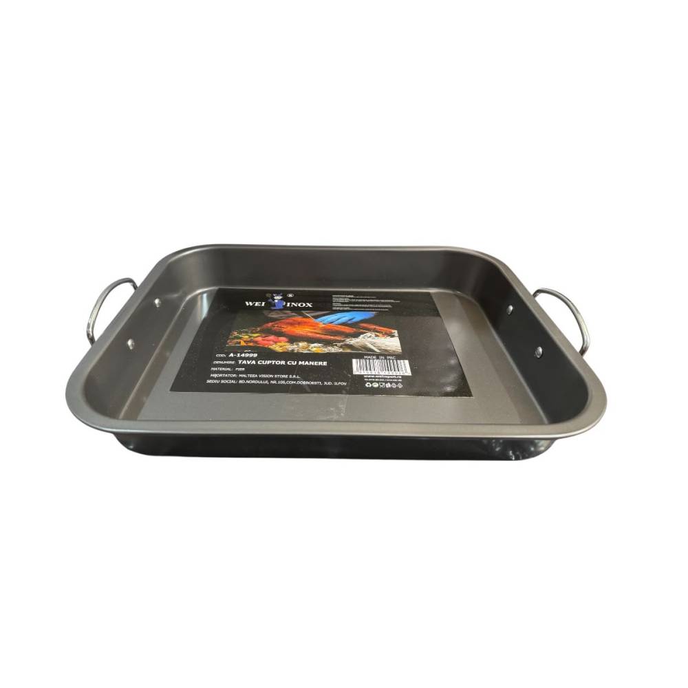 Tava cuptor cu manere, 41x29x5 cm (tava copt) Tava cuptor cu manere, 41x29x5 cm (tava copt)