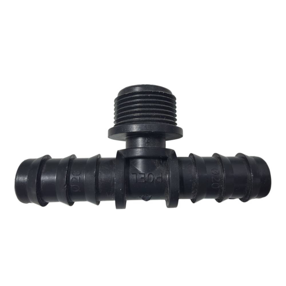 Teu tub picurare 20mm - 1/2, filet exterior Teu tub picurare 20mm - 1/2, filet exterior