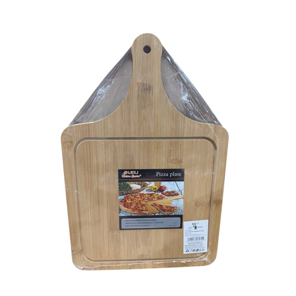 Tocator pizza din bambus 24x36 centimetri, cu maner Tocator pizza din bambus 24x36 centimetri, cu maner