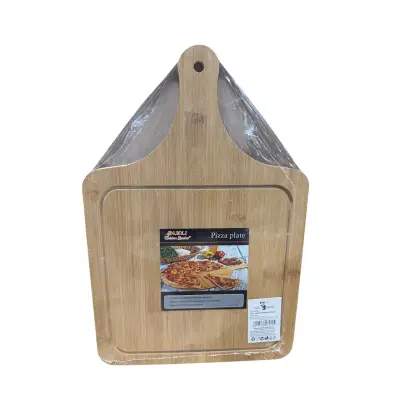 Tocator pizza din bambus 24x36 centimetri, cu maner