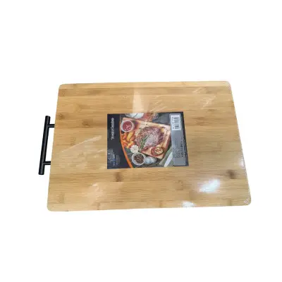 Tocator bambus (horeca) cu maner, 45x32 centimetri