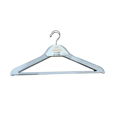 Umerase pentru haine 44cm, Gri, 3buc/set