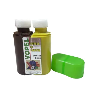 Vopsea piele maro, vopel pentru revopsire