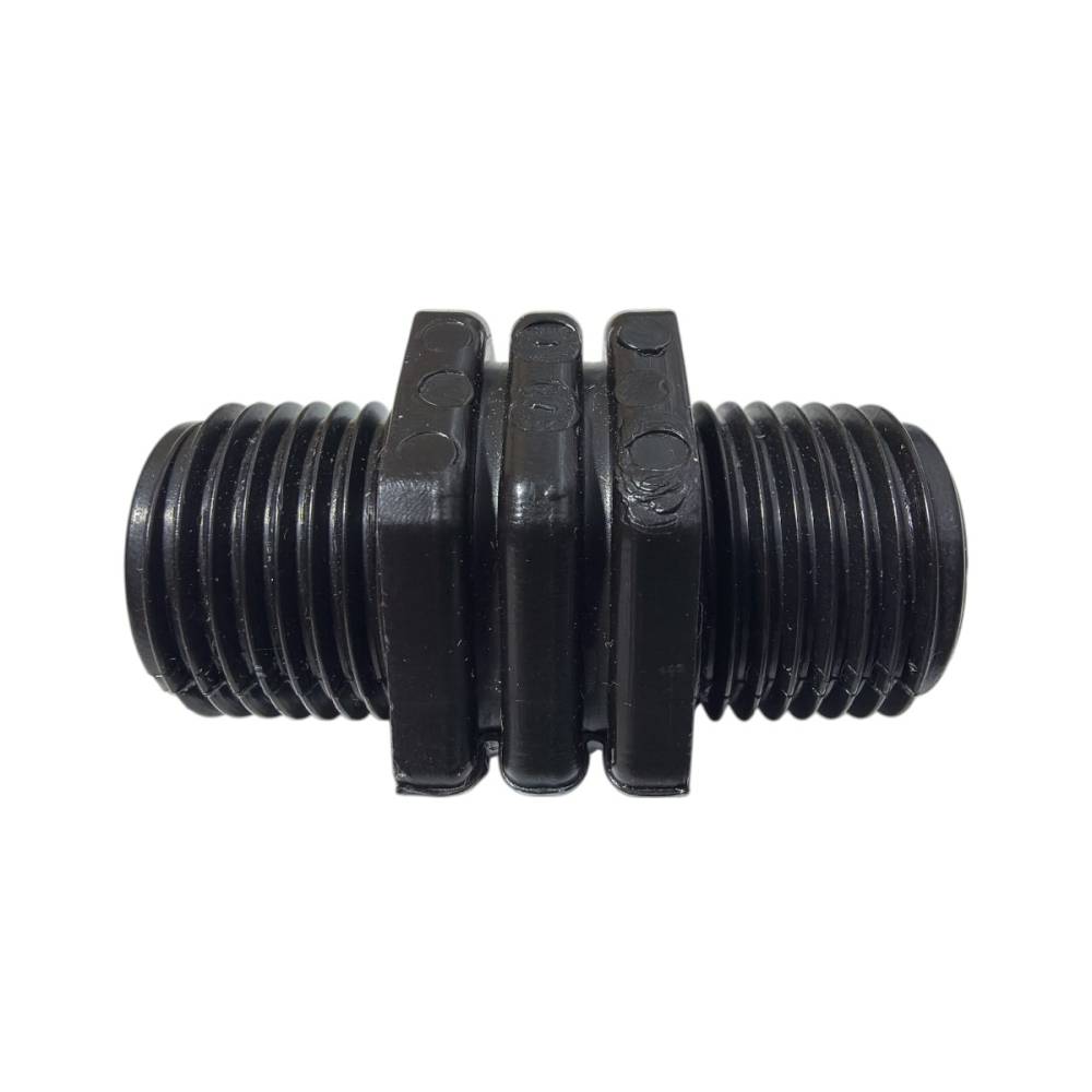 Niplu compresiune egal PEHD, 1/2 filet exterior Niplu compresiune egal PEHD, 1/2 filet exterior