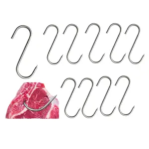 Carlig macelarie 15 cm, 10 buc/set