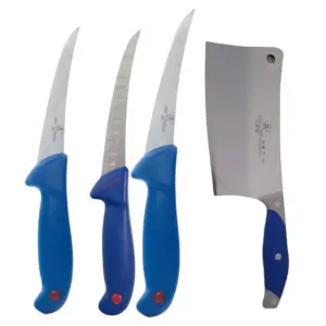 Set 3 cutite macelarie + 1 satar 29cm