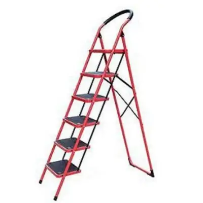 Scara metalica rosie, 6 trepte, medicinala