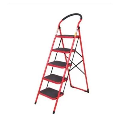 Scara metalica rosie, 5 trepte, medicinala