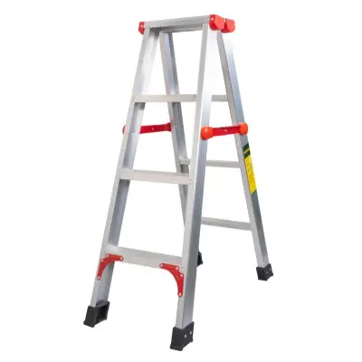 Scara pliabila dubla 2x4 trepte, aluminiu 