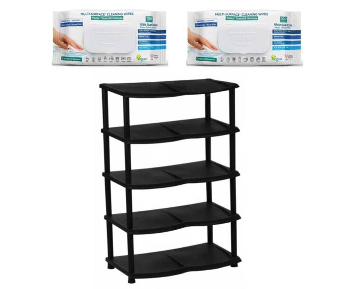 Raft + servetele umede cu bicarbonat