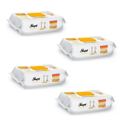 Set 3+1 gratis, sleepy servetele umede cu bicarbonat si otet 100 buc