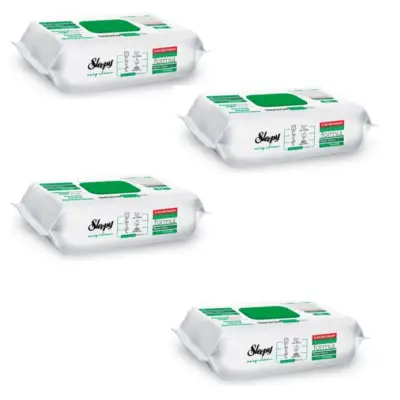 Set sleepy servetele umede cu bicarbonat si otet 100 buc, 3+1 gratis