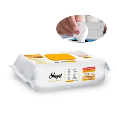 Servetele sleepy cu bicarbonat si otet (umede) 100 buc, Extra Stralucire