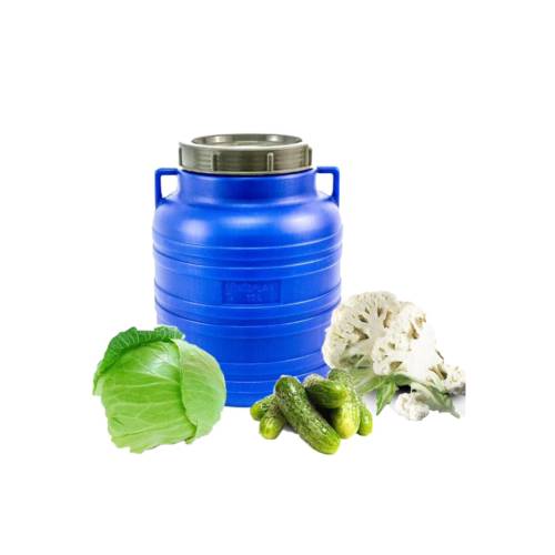 Butoi/Bidon 20L din plastic alimentar, cu capac prin infiletare si maner