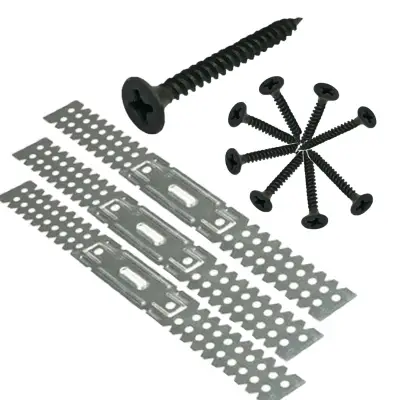 Set 100 x brida multipla 30 cm rigips, otel zincat  + 500 x surub rigips