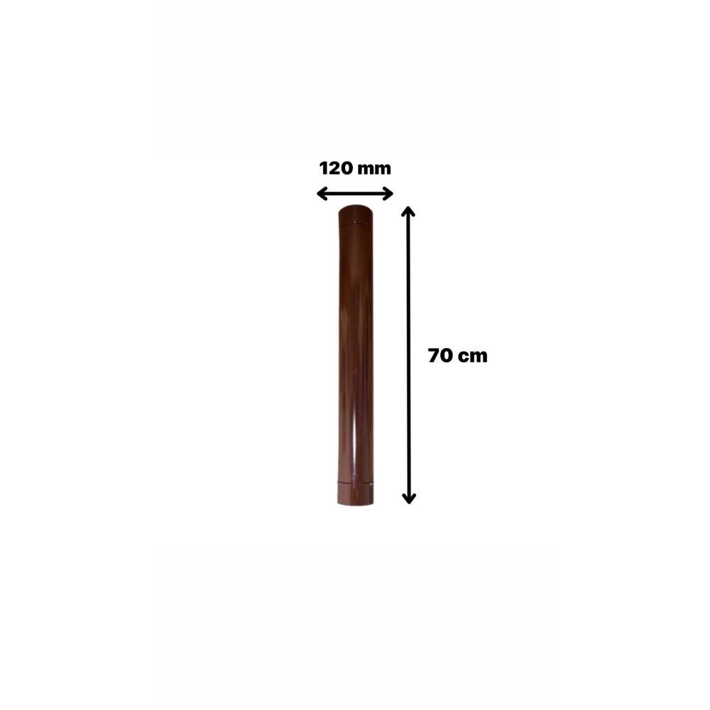 Burlan emailat maro 120mm/70cm, pentru sobe Burlan emailat maro 120mm/70cm, pentru sobe