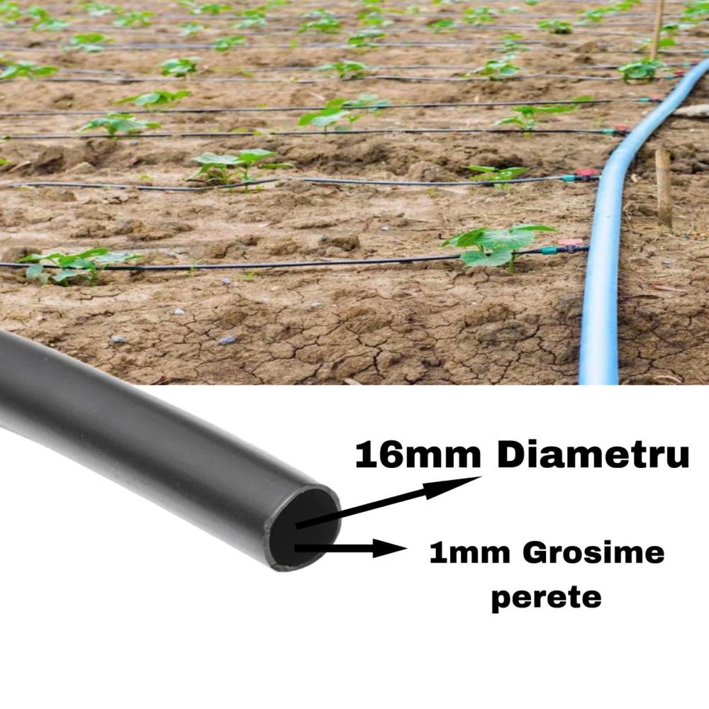 Furtun picurare (tub) 20cm , 100m lungime Furtun picurare (tub) 20cm , 100m lungime