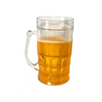 Halba bere, peretii dubli, 400ml pentru congelator