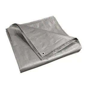 Prelata 2x3M, 165g/mp, impermeabila cu inele, calitate premium, gri